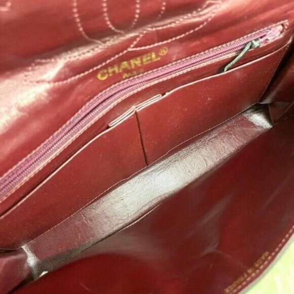 Authentic CHANEL CC Paris Limited Double Flap Bag Lambskin Matelasse Chain Black - Picture 9 of 14